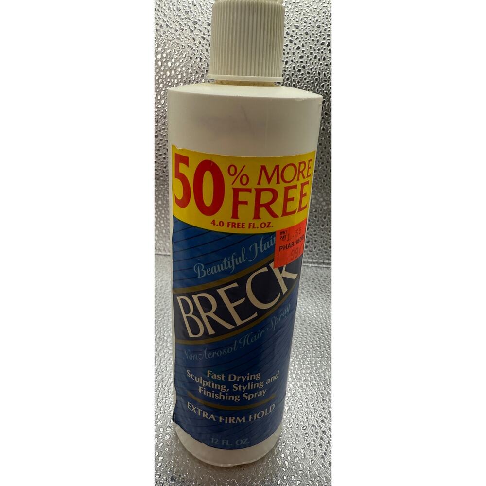 Vintage Breck Extra Firm Hold Finishing Spray 12 oz bottle 1/2‎ full